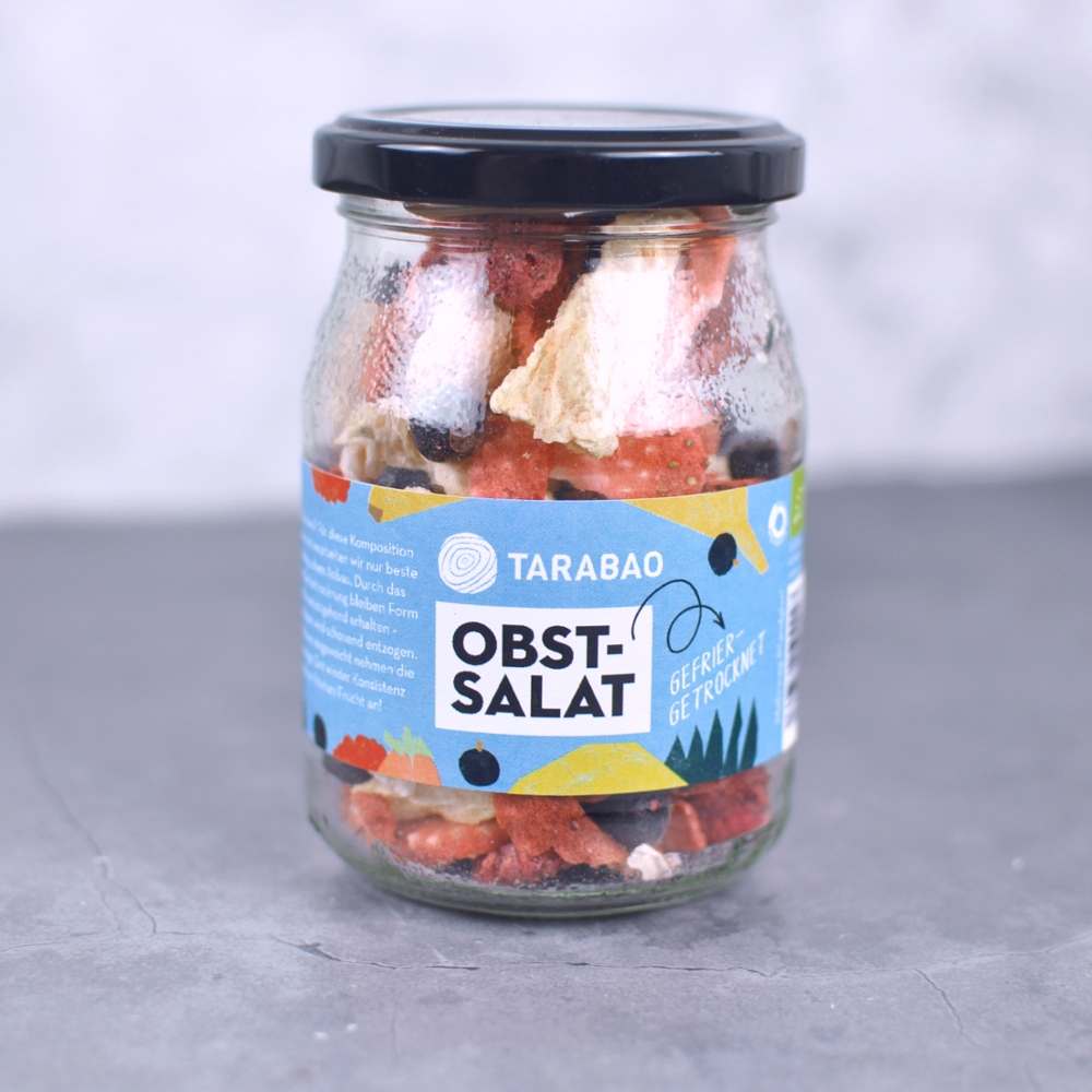 Obstsalat Mischung aus gefriergetrockneten Früchten