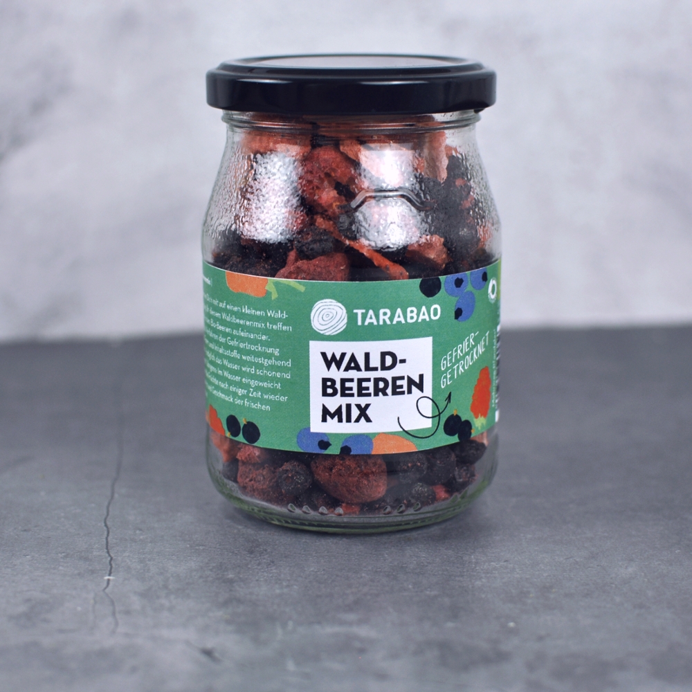 Waldbeerenmix aus gefriergetrockneten Früchten
