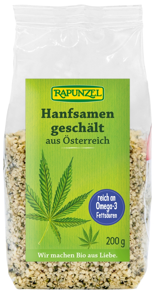 Hanfsamen geschält