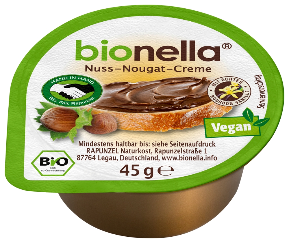 bionella Nussnougat-Creme vegan HIH