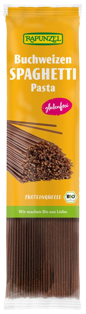 Buchweizen-Spaghetti, Getreidespezialität aus Vollkorn-Buchweizenmehl