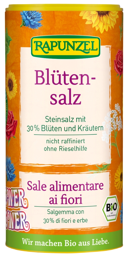 Blütensalz 'Flower Power', Steinsalz mit 30% Blüten und Kräutern