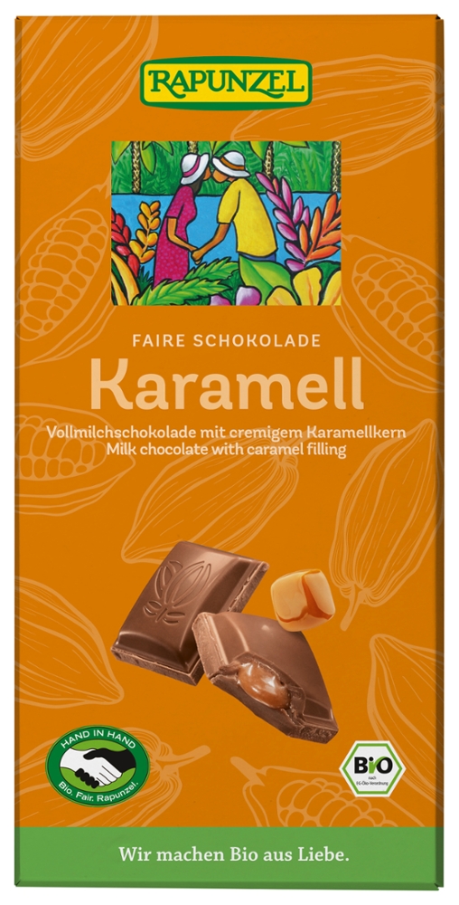 Vollmilch Schokolade mit Karamellfüllung HIH