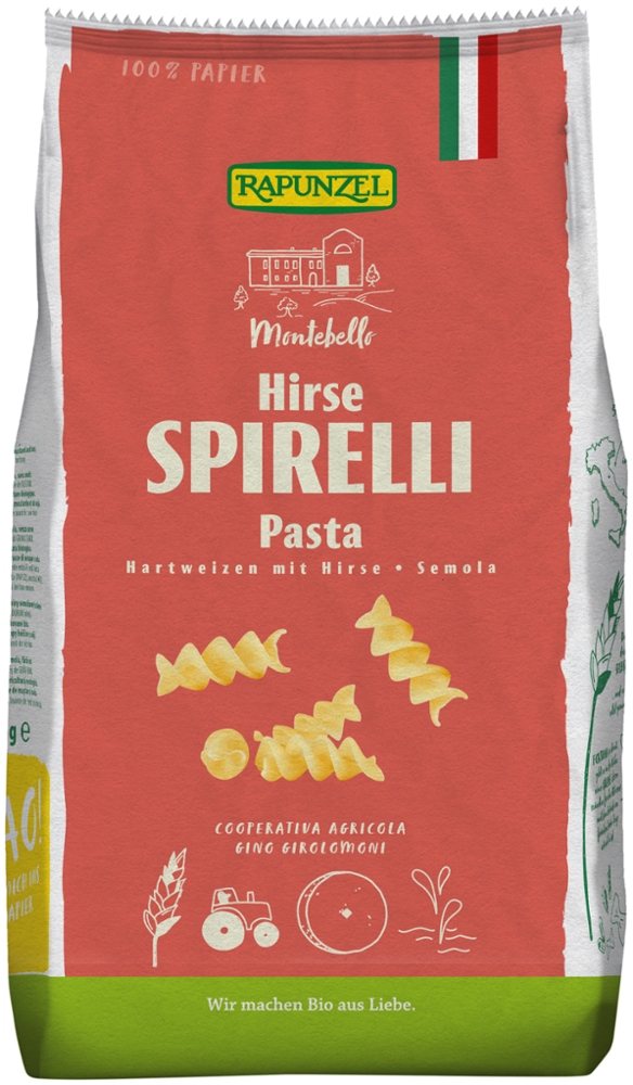 Spirelli mit Hirse Semola