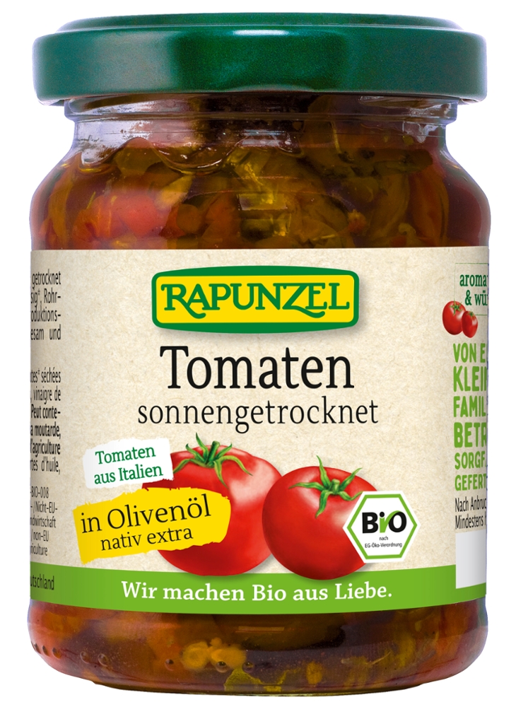 Tomaten getrocknet in Olivenöl, aromatisch-würzig