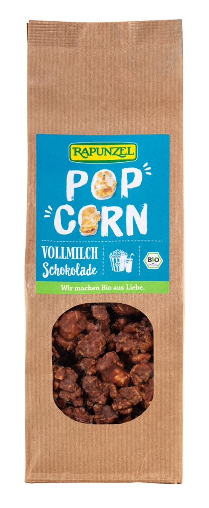 Popcorn mit Vollmilchschokolade