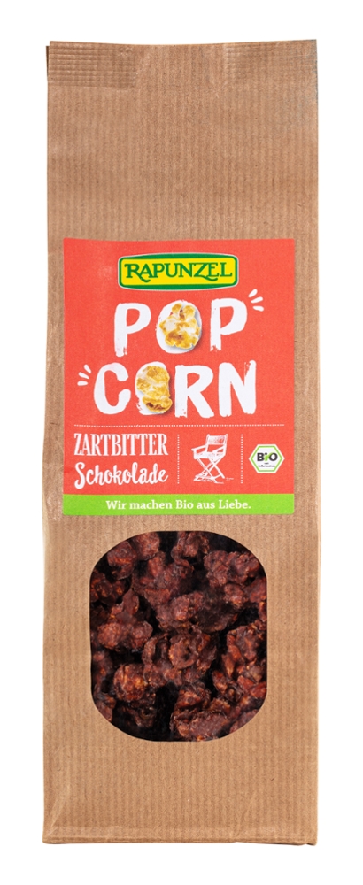 Popcorn mit Zartbitterschokolade