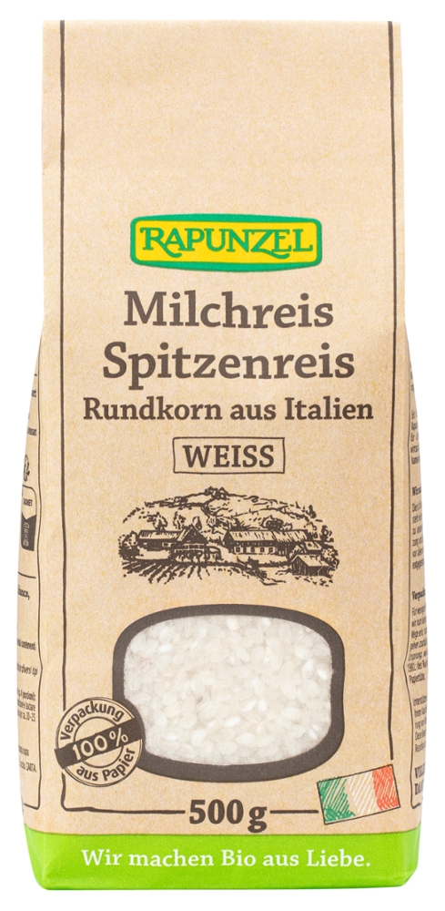 Milchreis Spitzenreis Rundkorn weiß