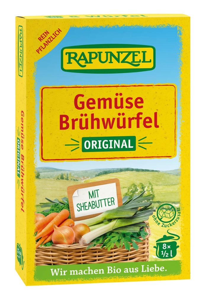 Gemüse-Brühwürfel Original, mit Bio-Hefe
