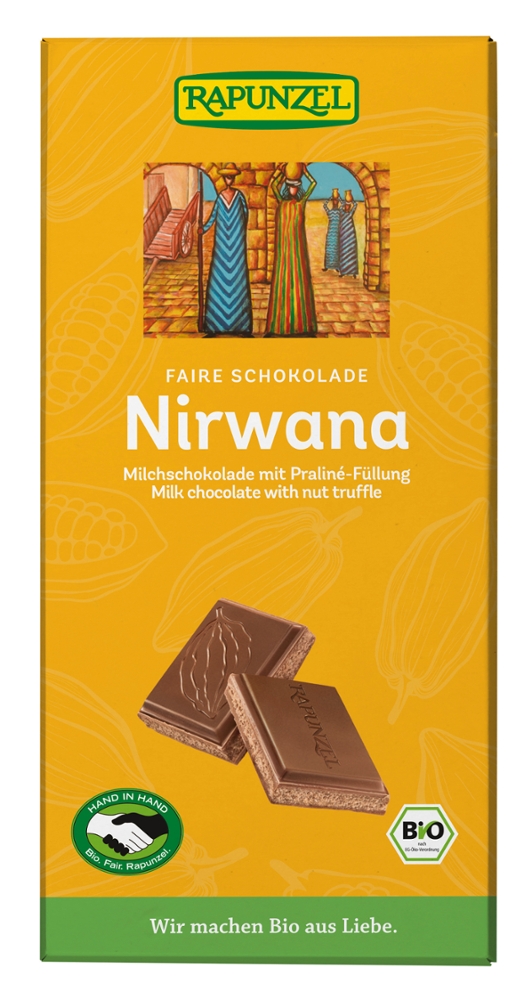 Nirwana Milchschokolade mit Praliné-Füllung HIH