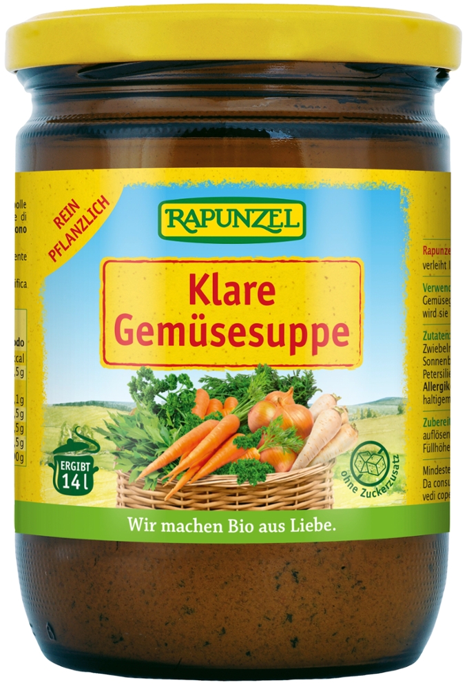 Klare Suppe, mit Bio-Hefe