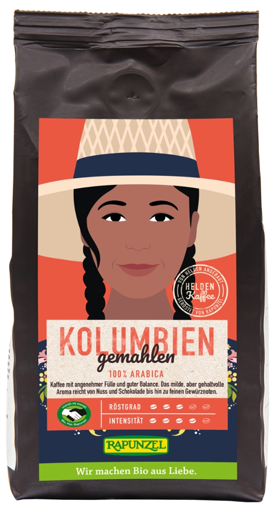 Heldenkaffee Kolumbien, gemahlen HIH