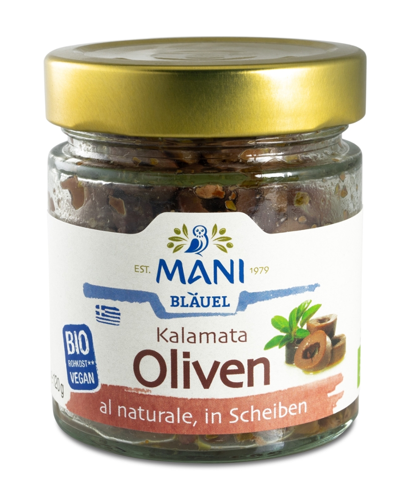 Kalamata Oliven al naturale, in Scheiben, NL Fair