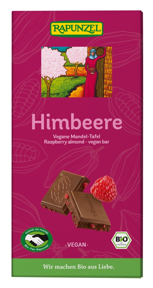 Himbeere vegane Mandel-Tafel HIH