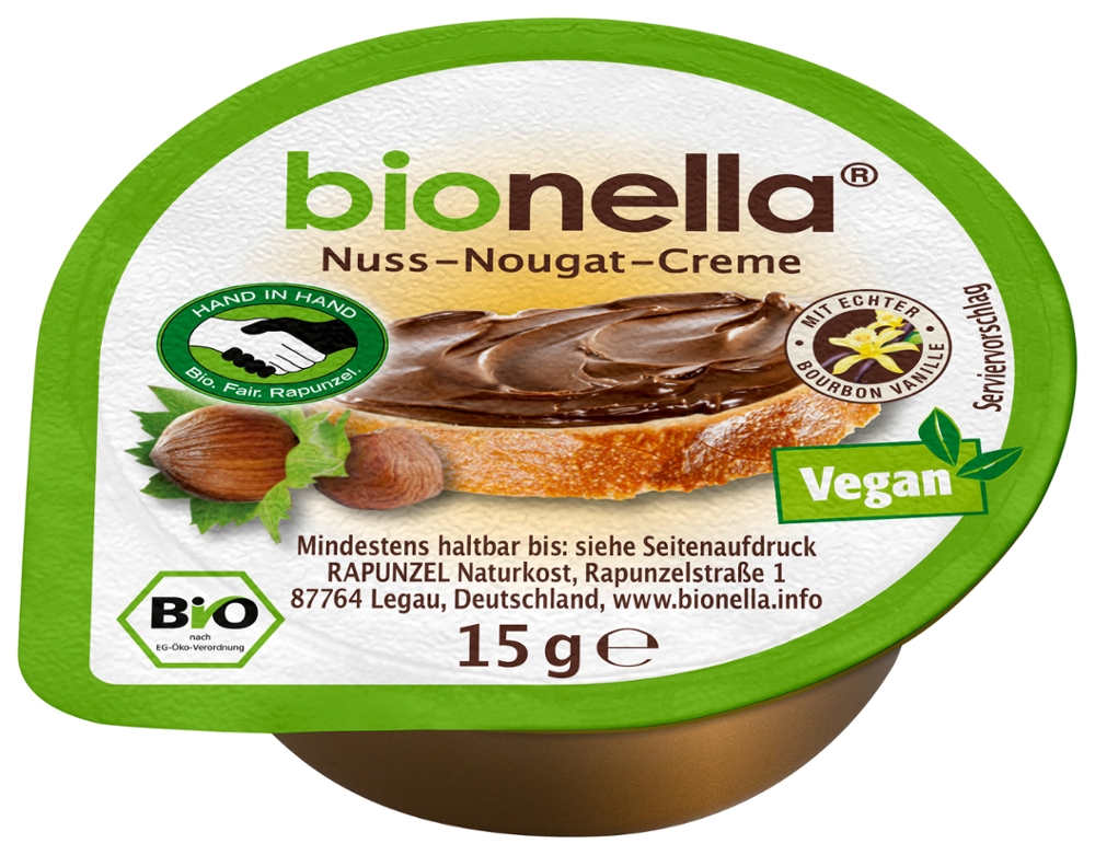 bionella Nussnougat-Creme vegan HIH