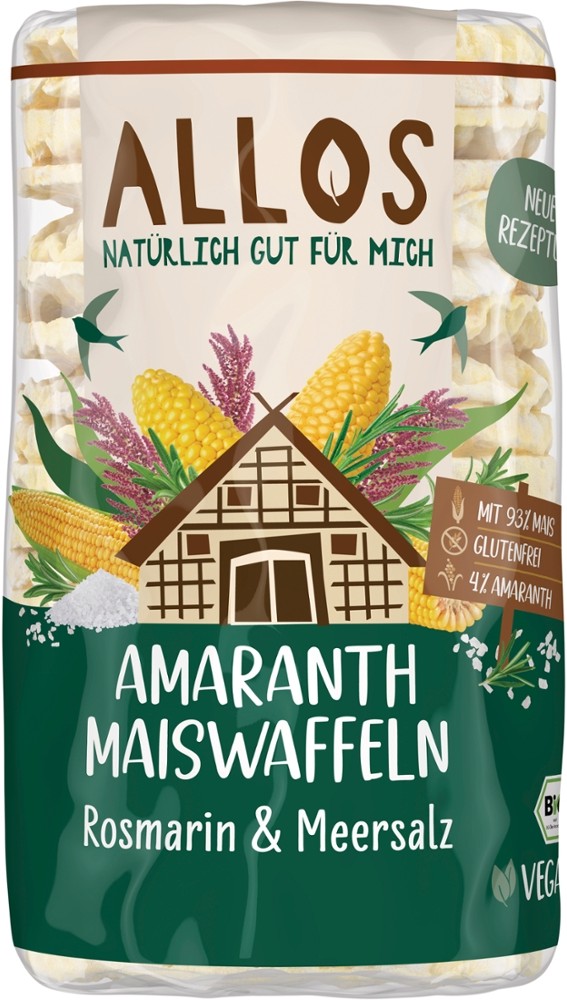 Amaranth Maiswaffeln Rosmarin & Meersalz