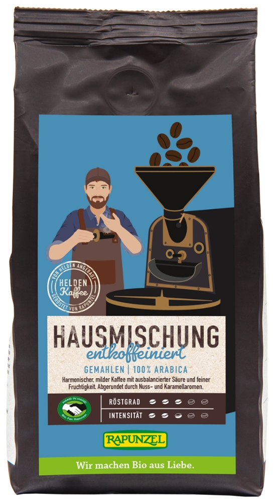 Heldenkaffee Hausmischung entkoffeiniert, gemahlen HIH