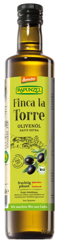 Olivenöl Finca la Torre, nativ extra, demeter