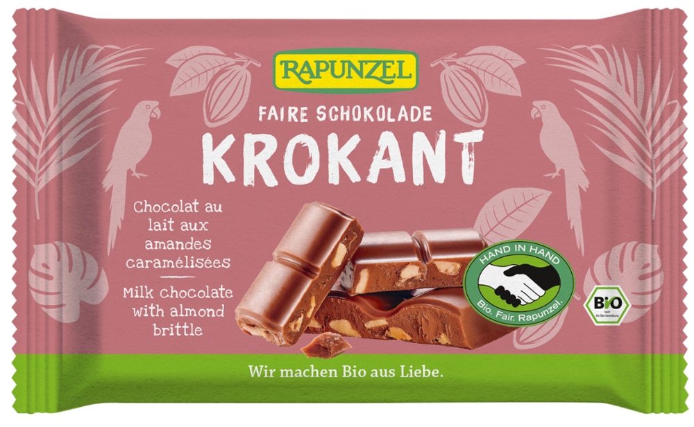 Vollmilch Schokolade mit Mandelkrokant HIH