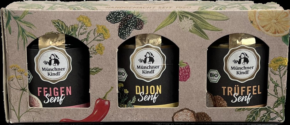 Geschenkset Senf 3x125ml Münchner Kindl