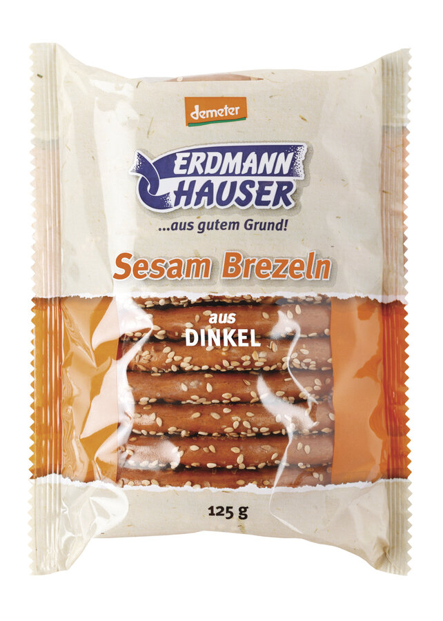 Demeter Dinkel-Brezeln mit Sesam