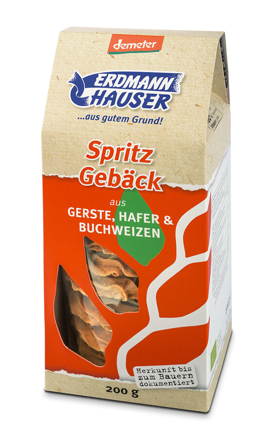 DemeterSpritzgebäck aus Gerste, Buchweizen und Hafer