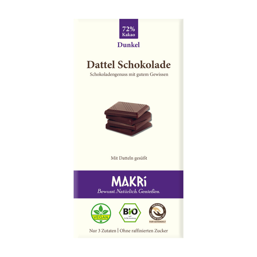 Dattel Schokolade - Dunkel 72%