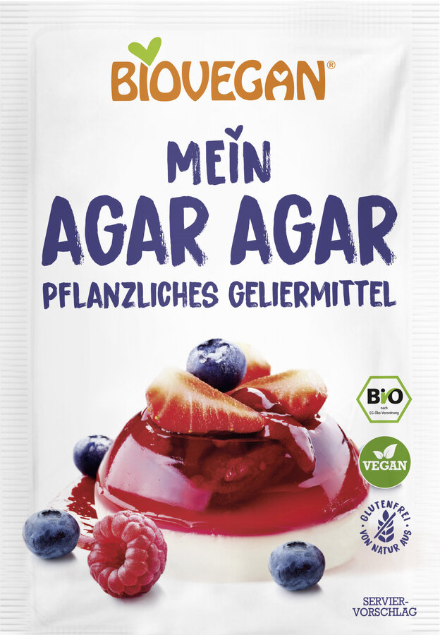Agar Agar, pflanzliches Geliermittel, glutenfrei