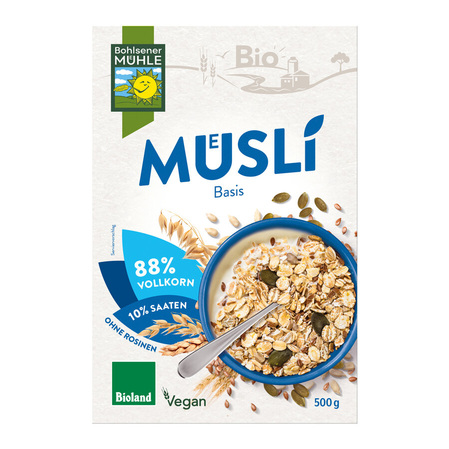 Basis Müsli mit 10% Saaten Bioland