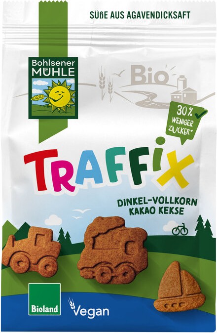 TraffiX Dinkel Vollkornkekse mit Kakao