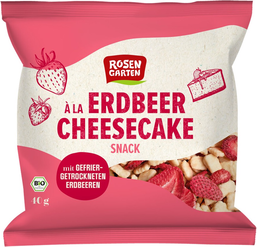 Erdbeer Cheesecake Snack