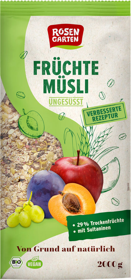 Früchte-Müsli ungesüßt