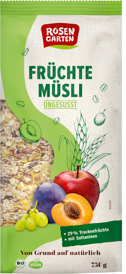 Früchte-Müsli ungesüßt