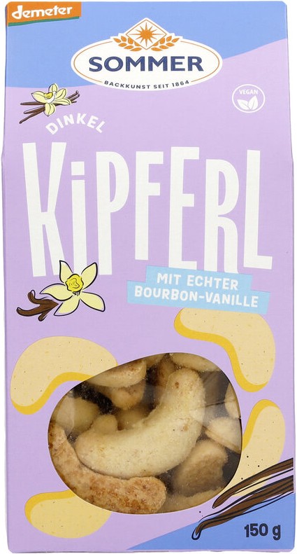 Demeter Dinkel Kipferl mit echter Bourbon-Vanille