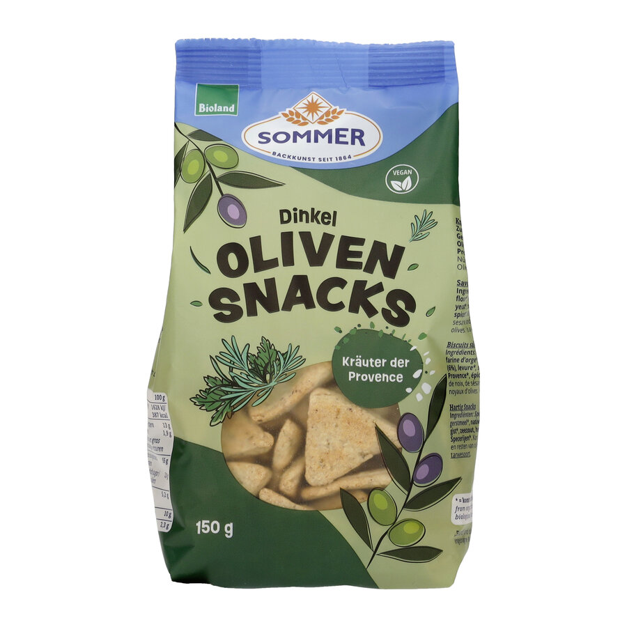 Dinkel Oliven-Snacks Kräuter der Provence