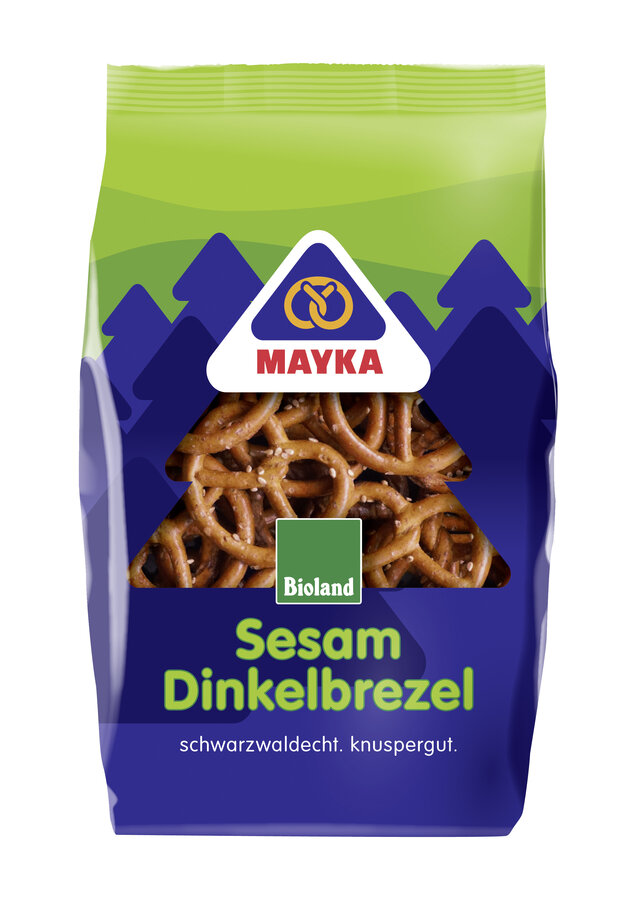 Sesam-Dinkelbrezel