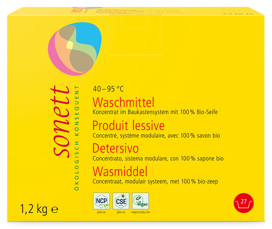 Waschmittel Pulver Konzentrat 40–95°C