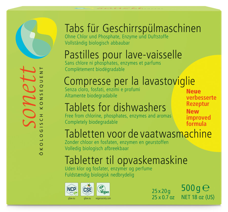 Tabs für Geschirrspülmaschinen