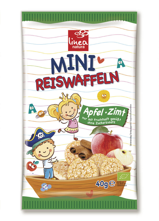 Mini Reiswaffeln Apfel Zimt
