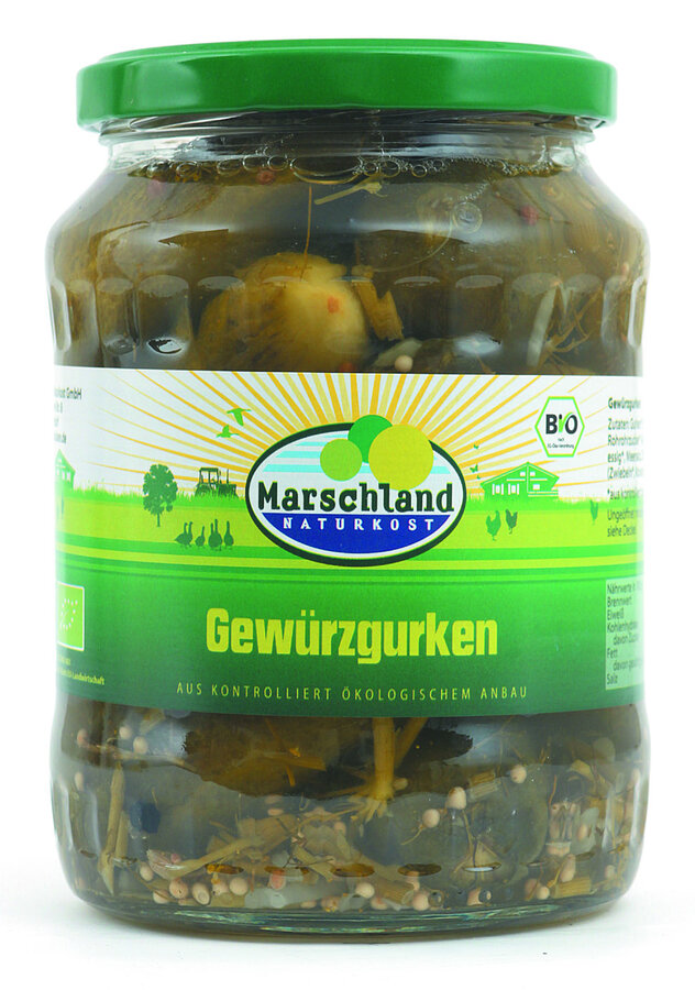 Bioland Bio-Gewürzgurken  Gl. MARSCHLAND