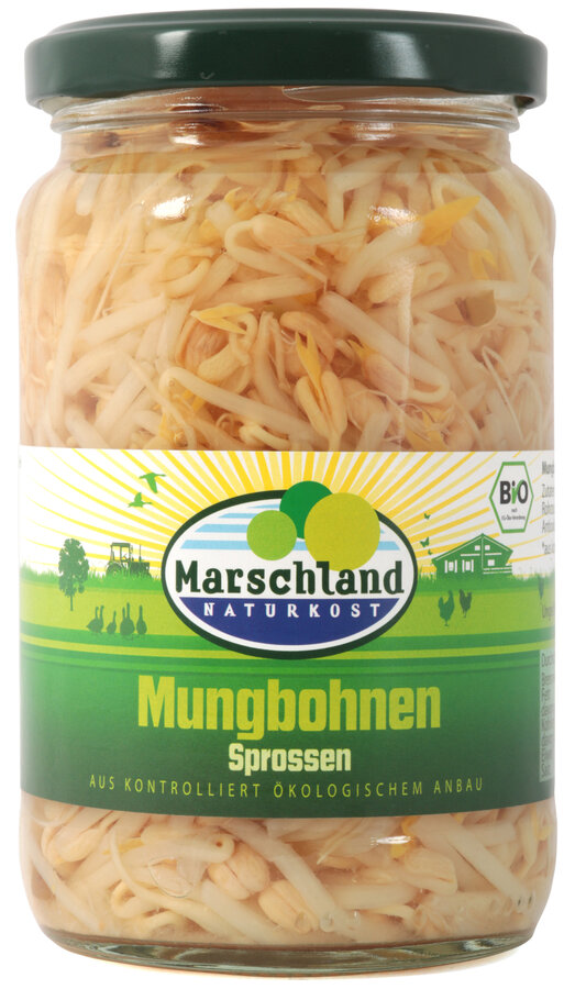 Bio-Mungbohnen Sprossen 370 ml Gl. MARSCHLAND