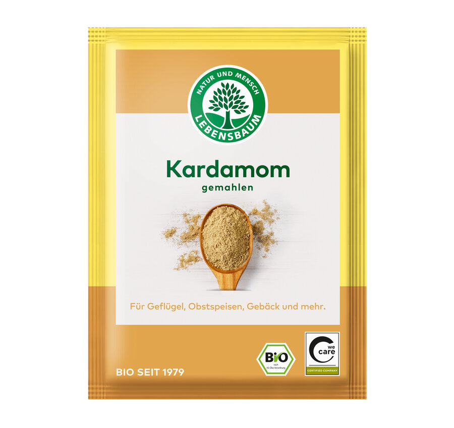 Kardamom, gemahlen