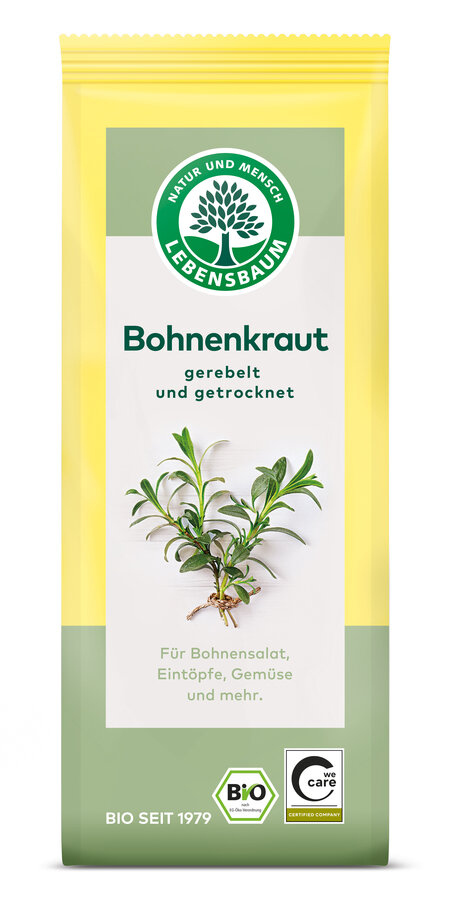 Bohnenkraut gerebelt und getrocknet