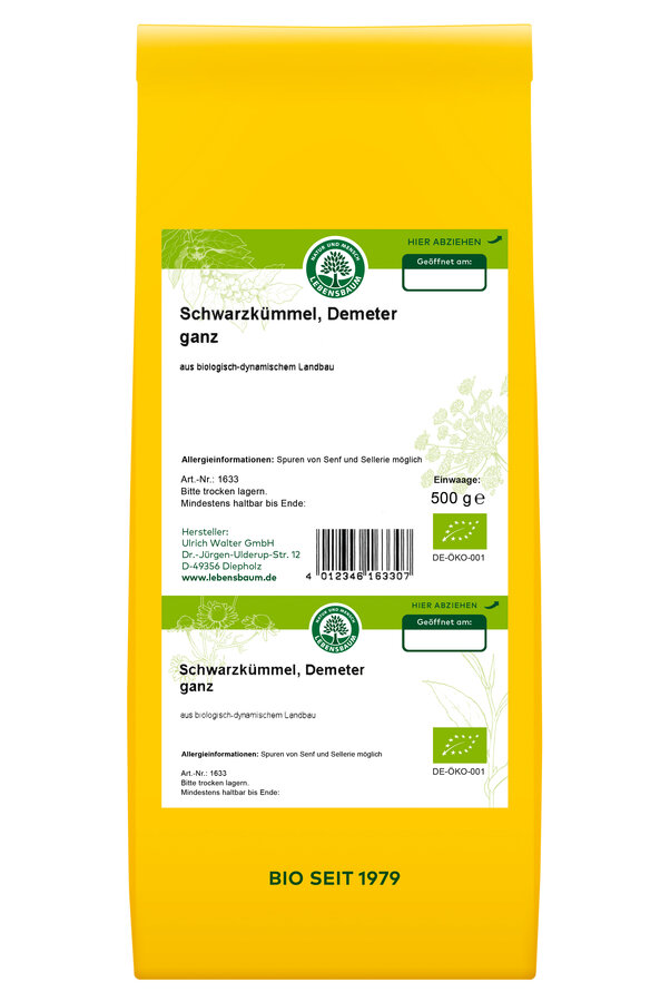 Schwarzkümmel ganz demeter