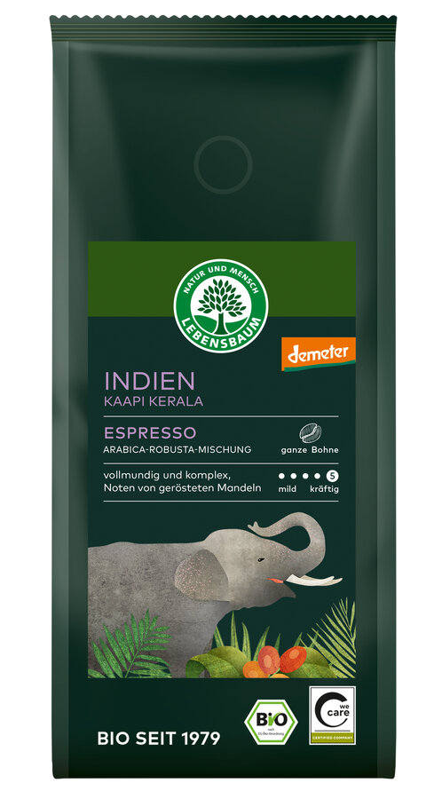 Indien Kaapi Kerala Espresso, ganze Bohne