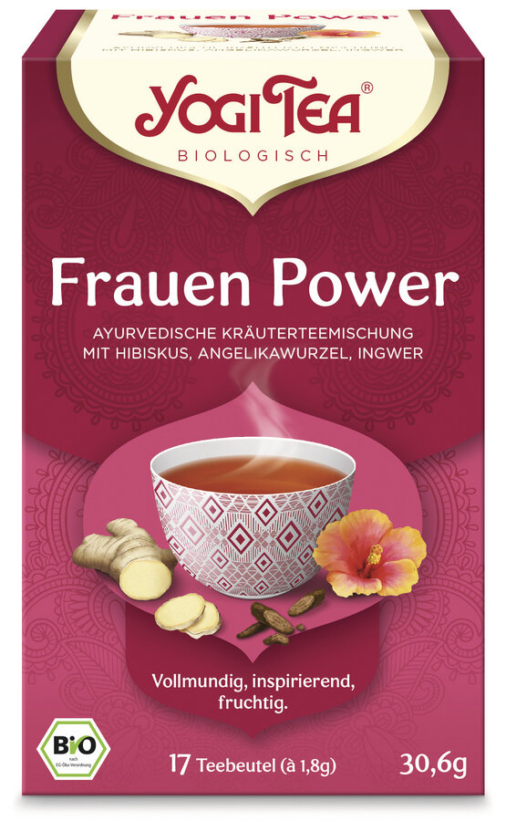 Frauen Power, - Kräutertee mit Hibiskus, Angelikawurzel und Ingwer