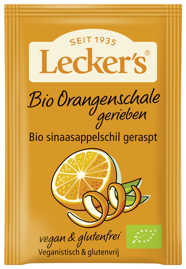 Orangenschale gerieben und getrocknet