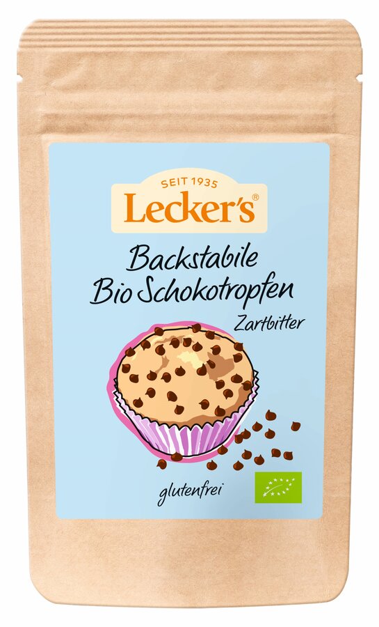 Backstabile Schoko-Tropfen zartbitter