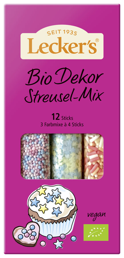 Dekor Streusel Mix 3 x 4 Sticks á 