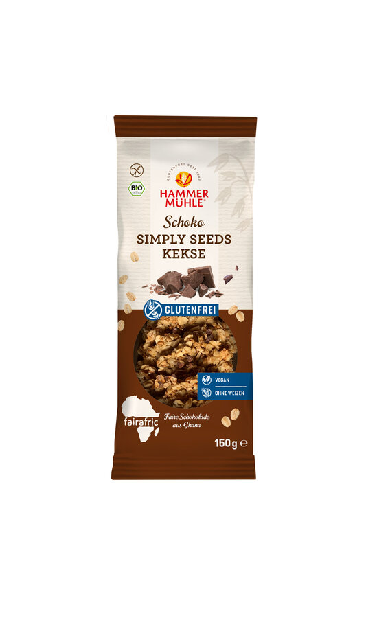 Simply Seeds Kekse Schoko gf